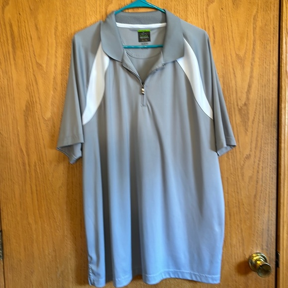 Like New ⛳️Greg Norman the Shark gray and white golf polo size XXL⛳️ - Picture 1 of 7